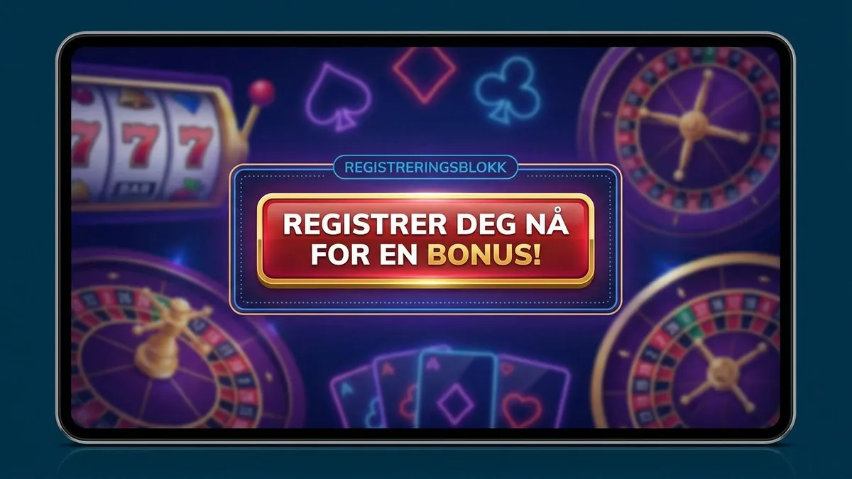 Registrering med bonus