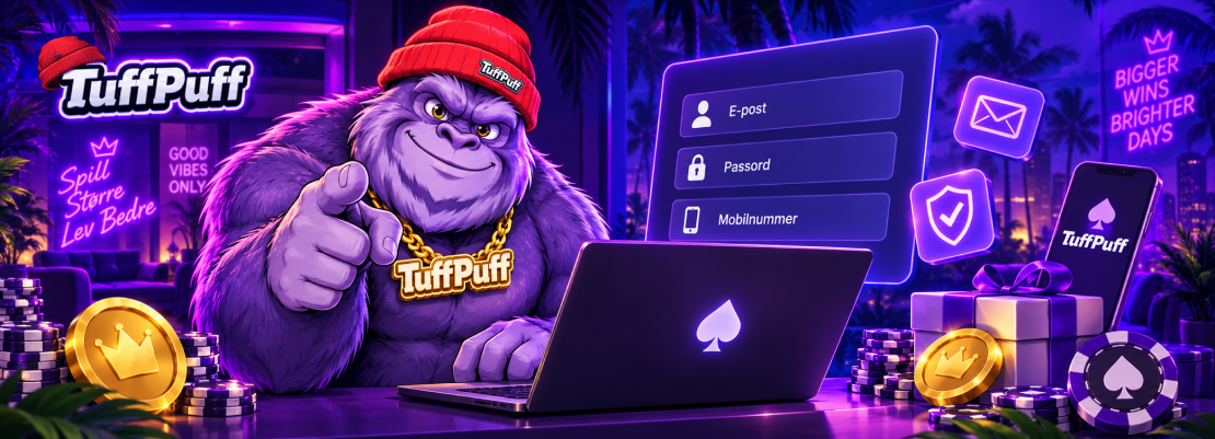 Registrering hos Tuff Puff Casino
